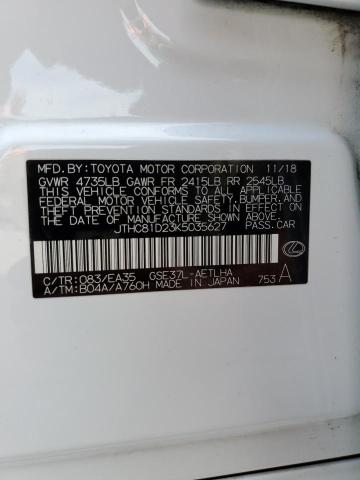 Photo 10 from auction – 2019 LEXUS IS 300 with VIN JTHC81D23K5035627