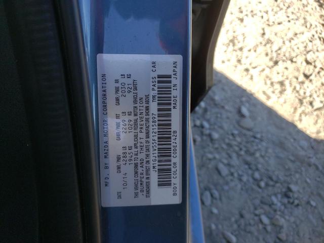 Photo 10 from auction – 2015 MAZDA 6 TOURING with VIN JM1GJ1V55F1215897