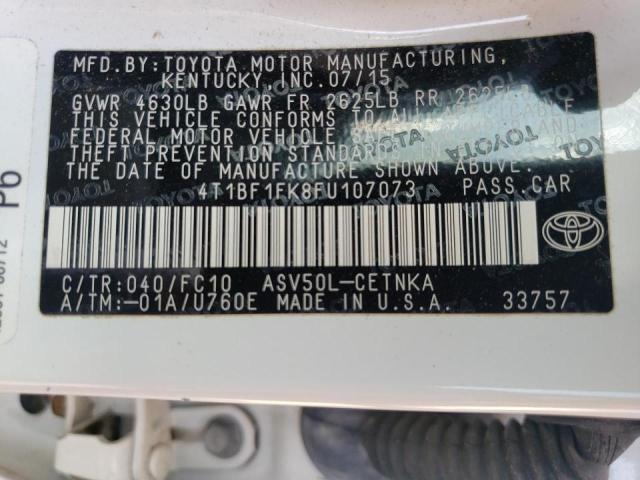 Photo 10 from auction – 2015 TOYOTA CAMRY LE with VIN 4T1BF1FK8FU107073