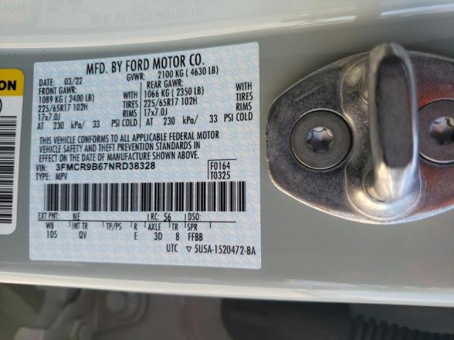 Photo 10 from auction – 2022 FORD BRONCO SPO with VIN 3FMCR9B67NRD38328