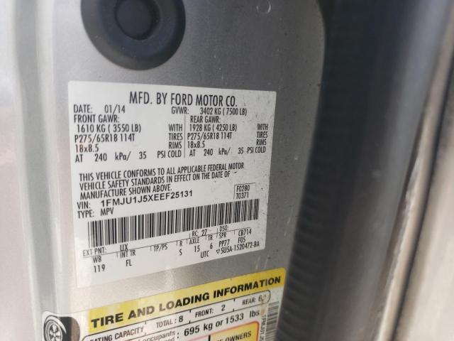 Photo 10 from auction – 2014 FORD EXPEDITION with VIN 1FMJU1J5XEEF25131