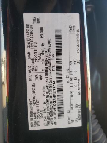 Photo 10 from auction – 2017 FORD F150 SUPER with VIN 1FTEW1CGXHKD11213