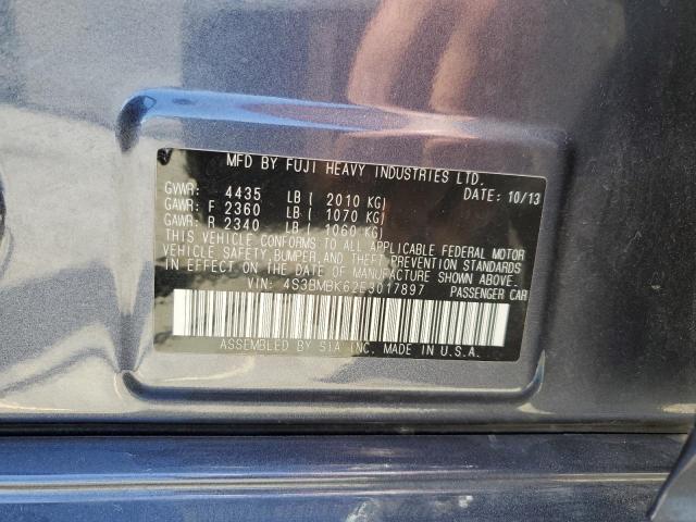 Photo 10 from auction – 2014 SUBARU LEGACY 2.5 with VIN 4S3BMBK62E3017897