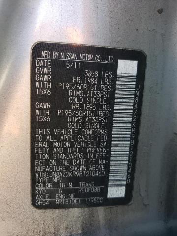 Photo 10 from auction – 2011 NISSAN CUBE BASE with VIN JN8AZ2KR9BT210460