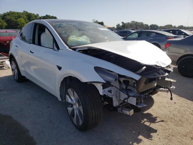 TESLA MODEL Y 2021 with VIN 5YJYGDEE9MF258342 - Photo from auction