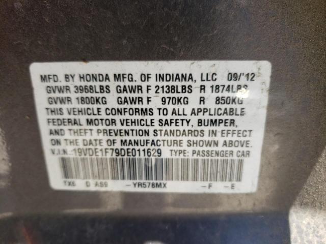 Photo 10 from auction – 2013 ACURA ILX 20 TEC with VIN 19VDE1F79DE011629