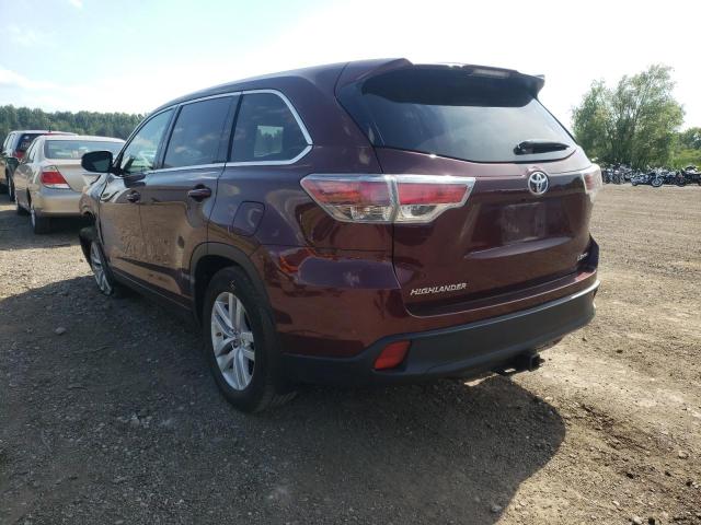 Photo 3 from auction – 2015 TOYOTA HIGHLANDER with VIN 5TDBKRFH2FS128623