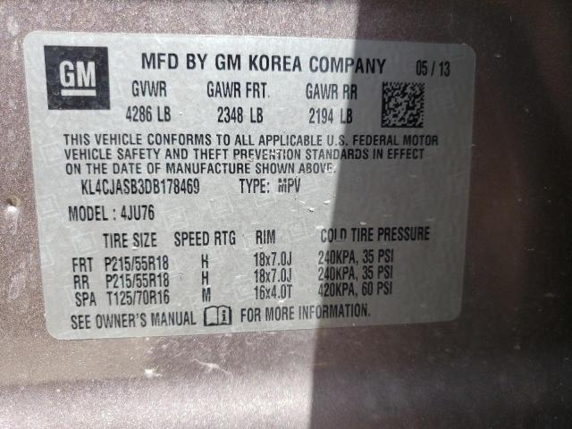 Photo 10 from auction – 2013 BUICK ENCORE with VIN KL4CJASB3DB178469
