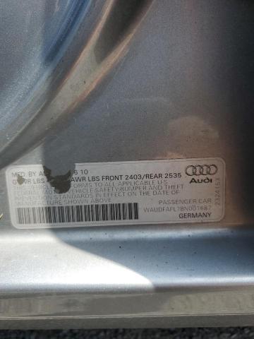 Photo 10 from auction – 2011 AUDI A4 PREMIUM with VIN WAUDFAFL7BN001687