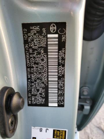 Photo 10 from auction – 2013 TOYOTA PRIUS with VIN JTDKN3DU2D5538541