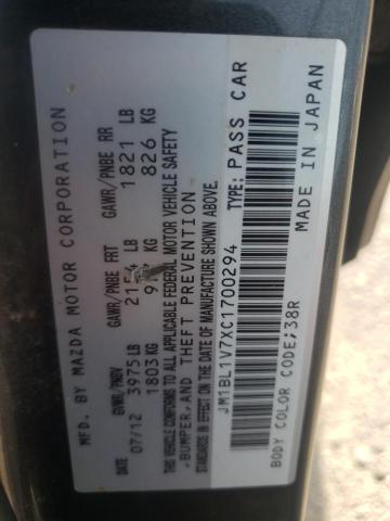 Photo 10 from auction – 2012 MAZDA 3 I with VIN JM1BL1V7XC1700294