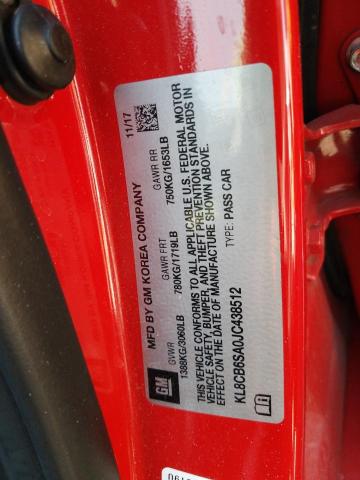 Photo 10 from auction – 2018 CHEVROLET SPARK LS with VIN KL8CB6SA0JC438512