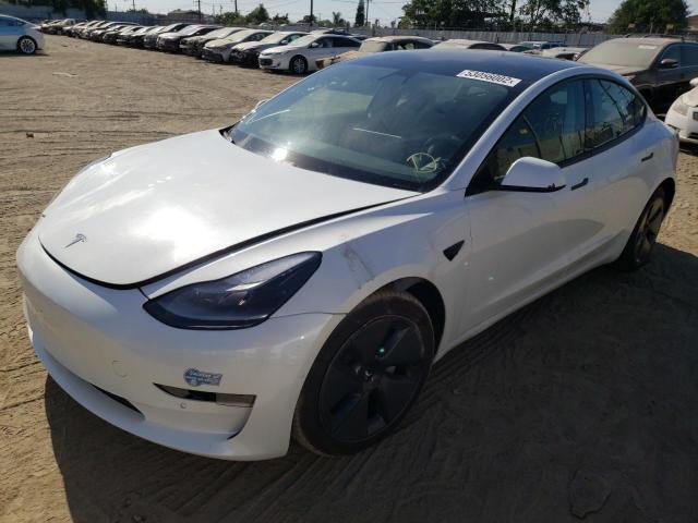 Photo 2 from auction – 2021 TESLA MODEL 3 with VIN 5YJ3E1EA4MF021561