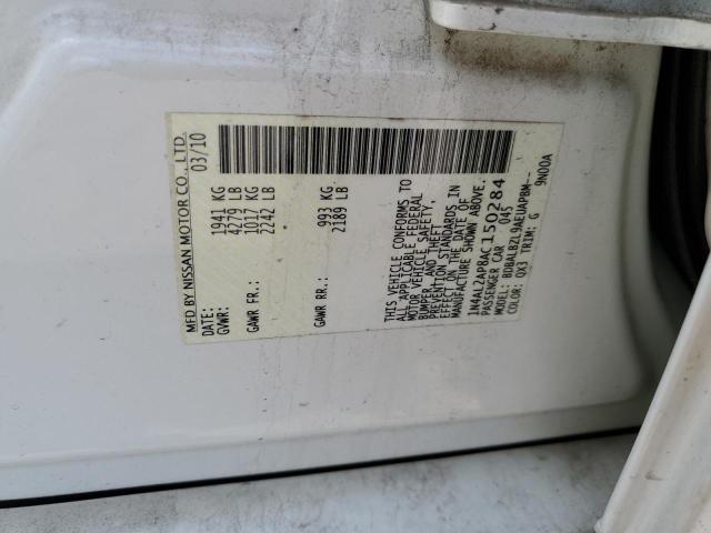 Photo 10 from auction – 2010 NISSAN ALTIMA BAS with VIN 1N4AL2AP8AC150284