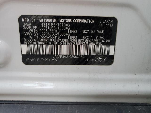 Photo 10 from auction – 2016 MITSUBISHI OUTLANDER with VIN JA4AR3AU4GZ063289