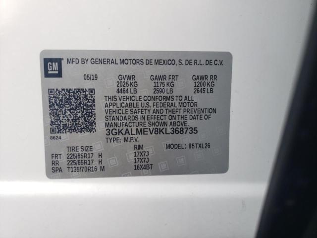 Photo 10 from auction – 2019 GMC TERRAIN SL with VIN 3GKALMEV8KL368735