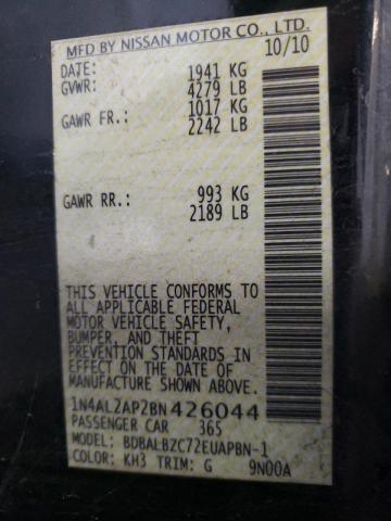 Zdjęcie 10 z aukcji – 2011 NISSAN ALTIMA BAS z VIN 1N4AL2AP2BN426044
