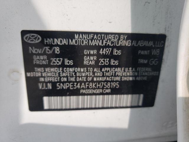 Photo 10 from auction – 2019 HYUNDAI SONATA LIM with VIN 5NPE34AF8KH758195