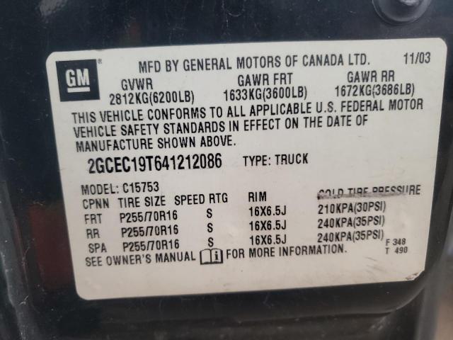 Photo 10 from auction – 2001 GMC NEW SIERRA with VIN 2GTEC19V911253955