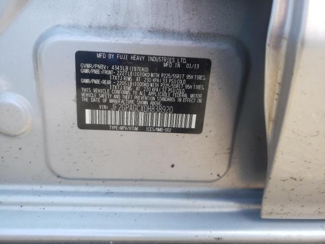 Photo 10 from auction – 2013 SUBARU XV CROSSTR with VIN JF2GPAGCXDH838920