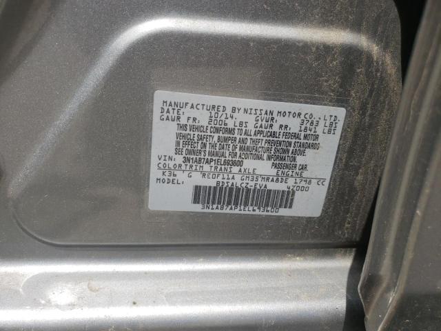 Photo 10 from auction – 2014 NISSAN SENTRA S with VIN 3N1AB7AP1EL693600