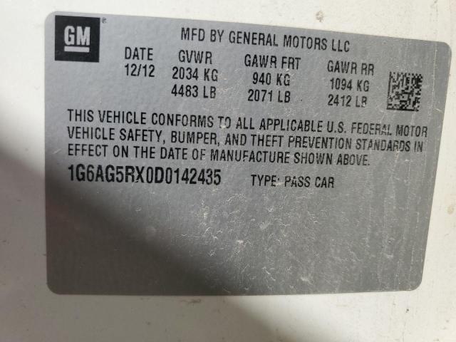 Photo 10 from auction – 2013 CADILLAC ATS with VIN 1G6AG5RX0D0142435