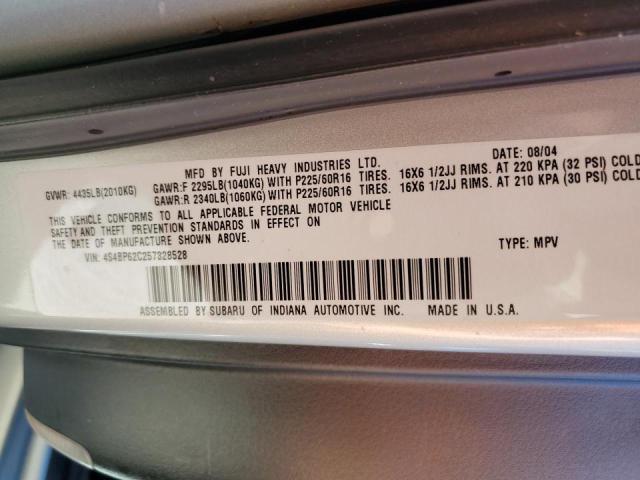 Photo 10 from auction – 2005 SUBARU OUTBACK with VIN 4S4BP62C257328528
