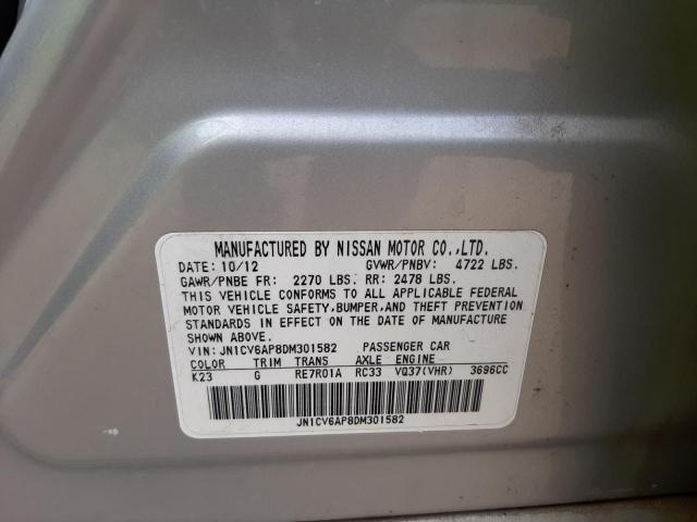 Photo 10 from auction – 2013 INFINITI G37 BASE with VIN JN1CV6AP8DM301582