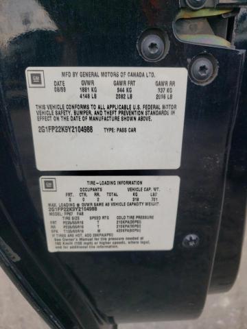 Photo 10 from auction – 2000 CHEVROLET CAMARO with VIN 2G1FP22K9Y2104988