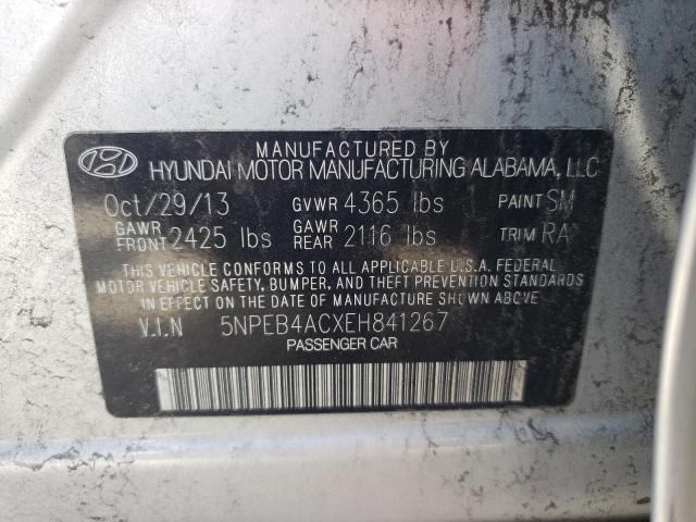 Photo 10 from auction – 2014 HYUNDAI SONATA GLS with VIN 5NPEB4ACXEH841267