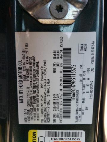 Photo 10 from auction – 2015 FORD FUSION SE with VIN 1FA6P0H79F5115575