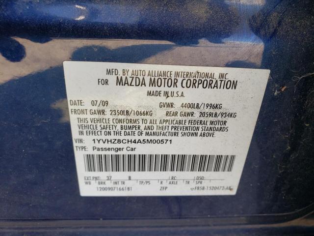 Photo 10 from auction – 2010 MAZDA 6 I with VIN 1YVHZ8CH4A5M00571