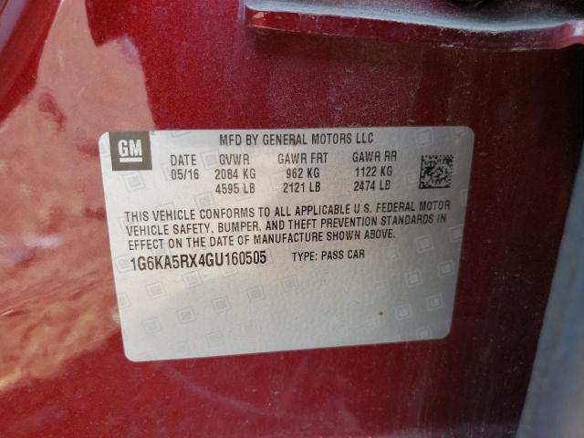 Photo 10 from auction – 2016 CADILLAC CT6 with VIN 1G6KA5RX4GU160505