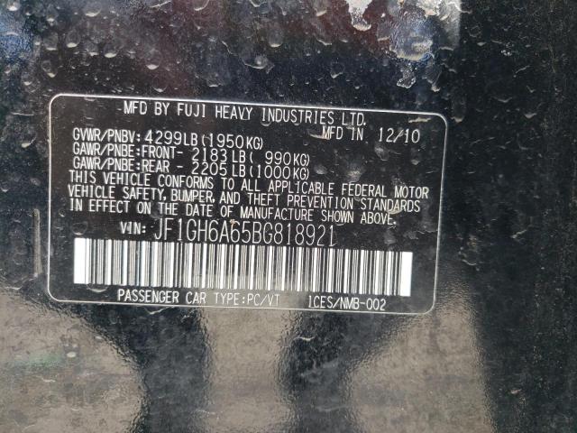 Photo 10 from auction – 2011 SUBARU IMPREZA 2. with VIN JF1GH6A65BG818921