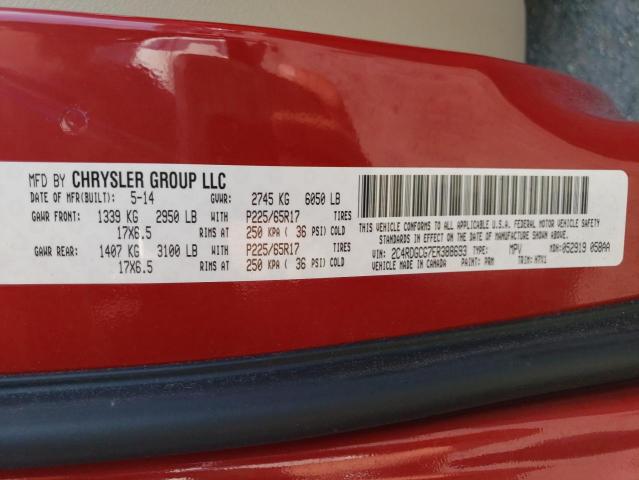 Photo 10 from auction – 2014 DODGE GRAND CARA with VIN 2C4RDGCG7ER388693
