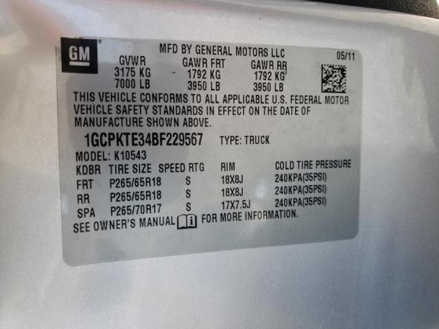 Photo 10 from auction – 2011 CHEVROLET SILVERADO with VIN 1GCPKTE34BF229567