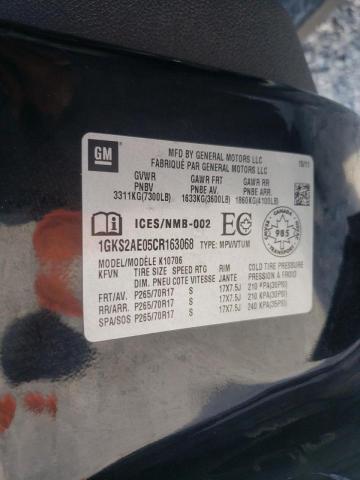 Photo 10 from auction – 2012 GMC YUKON SLE with VIN 1GKS2AE05CR163068