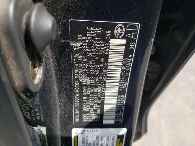 Photo 10 from auction – 2006 TOYOTA COROLLA MA with VIN 2T1KR32E16C588546