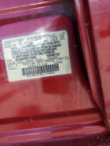 Photo 10 from auction – 2012 NISSAN SENTRA 2.0 with VIN 3N1AB6AP8CL740886