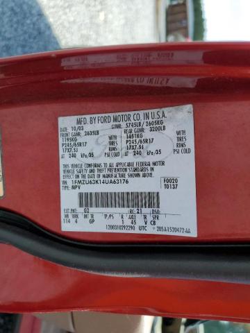 Zdjęcie 10 z aukcji – 2004 FORD EXPLORER X z VIN 1FMZU63K14UA63176