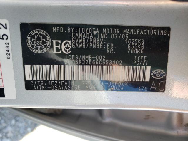 صورة رقم 10 من المزاد - 2006 TOYOTA COROLLA CE مع VIN 2T1BR32E66C653102