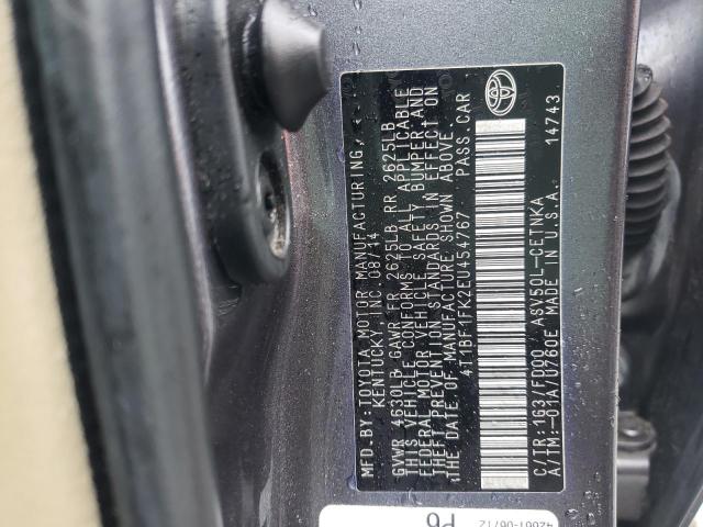 Photo 10 from auction – 2014 TOYOTA CAMRY L with VIN 4T1BF1FK2EU454767