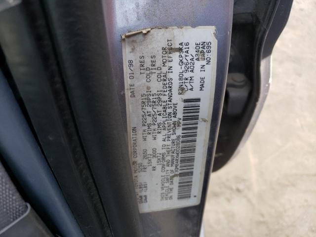 Photo 10 from auction – 1998 TOYOTA 4RUNNER with VIN JT3GM84RXW0028086