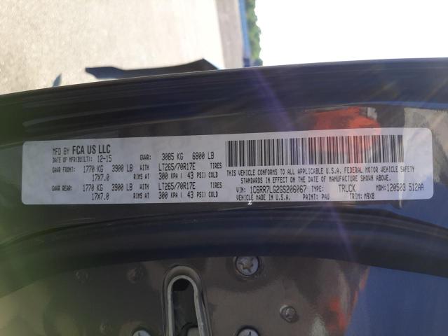 Photo 10 from auction – 2016 RAM 1500 SLT with VIN 1C6RR7LG2GS206067