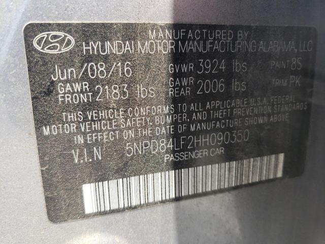 Photo 10 from auction – 2017 HYUNDAI ELANTRA with VIN 5NPD84LF2HH090350