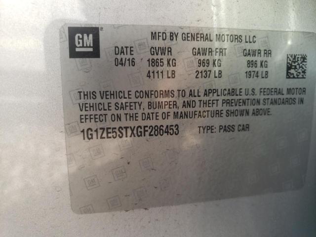 Photo 10 from auction – 2016 CHEVROLET MALIBU LT with VIN 1G1ZE5STXGF286453