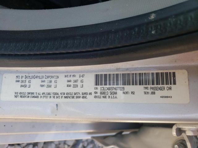 Photo 10 from auction – 2007 CHRYSLER SEBRING with VIN 1C3LC46K97N677229
