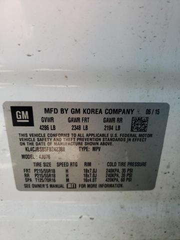 Photo 10 from auction – 2015 BUICK ENCORE CON with VIN KL4CJBSB5FB242388