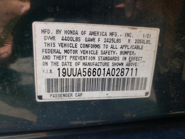 Photo 10 from auction – 2001 ACURA 3.2TL with VIN 19UUA56601A028711