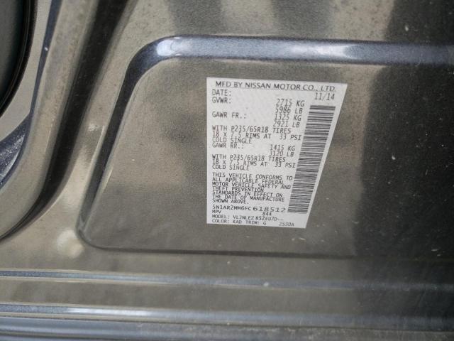 Photo 10 from auction – 2015 NISSAN PATHFINDER with VIN 5N1AR2MM6FC618512